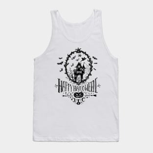 Haunted House Halloween Tank Top